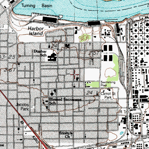 Topographic Map of Mount Zion Church, TX