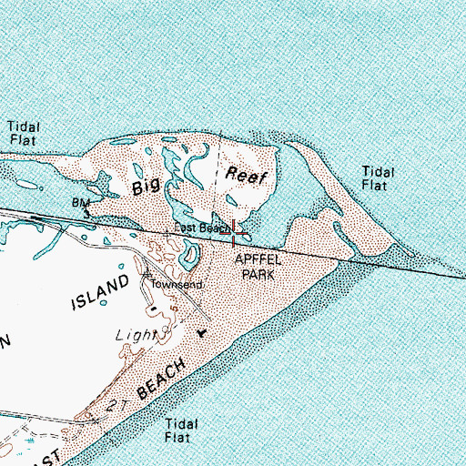Topographic Map of R.A. Apffel Park, TX