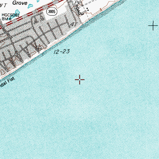 Topographic Map of Sea Shell Beach Pocket Park 3, TX