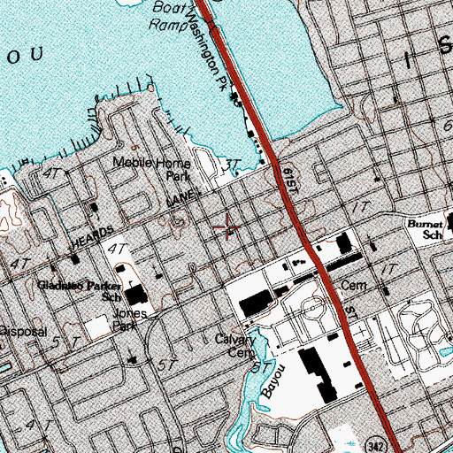 Topographic Map of Biblia Abierta Church, TX