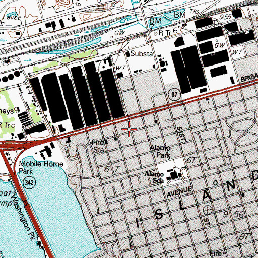 Topographic Map of Christ Church, TX