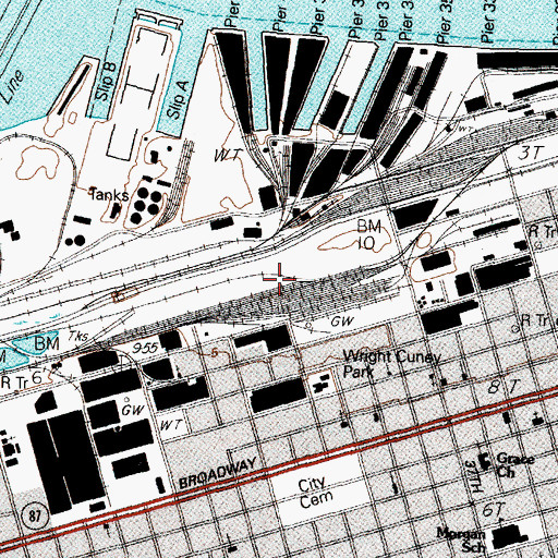 Topographic Map of Jerusalem Church, TX