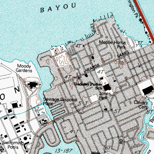 Topographic Map of King of Kings Church, TX