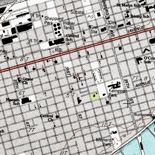 Topographic Map of Macedonia Church, TX