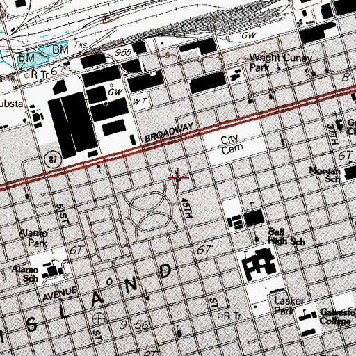 Topographic Map of Our Lady of Guadalupe Church, TX