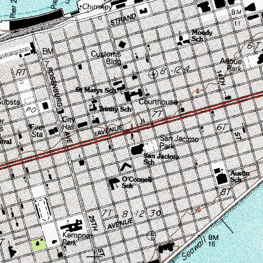 Topographic Map of Reedy Chapel, TX