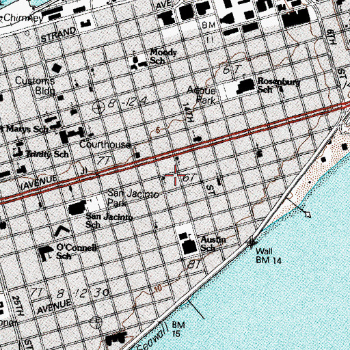 Topographic Map of Saint Paul Church, TX