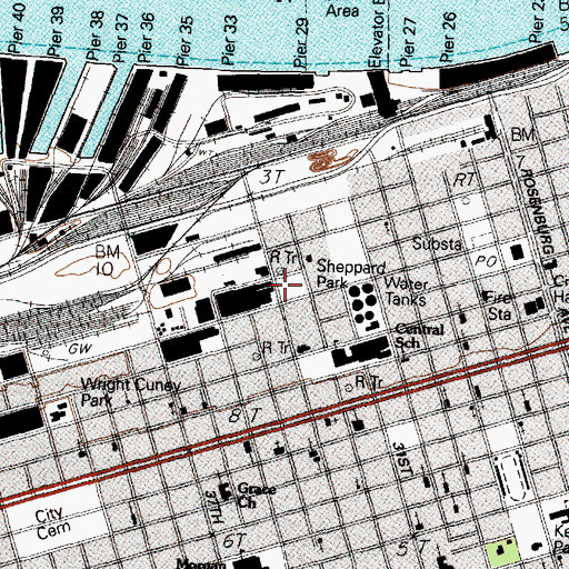 Topographic Map of Sheppard Park, TX