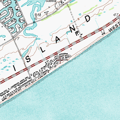 Topographic Map of Spanish Grant South, TX