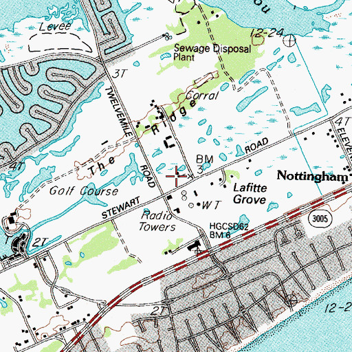 Topographic Map of West Isle Church, TX