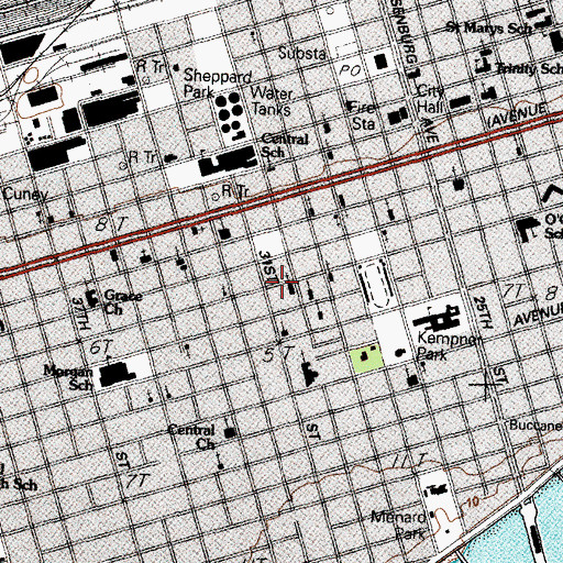 Topographic Map of West Point Church, TX