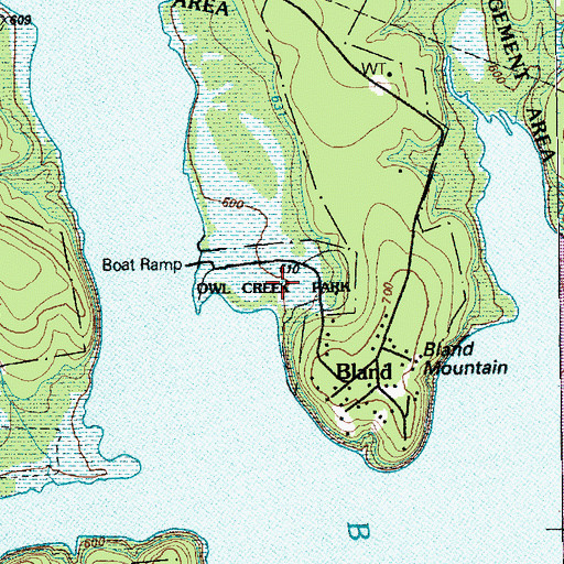 Topographic Map of Owl Creek Park, TX
