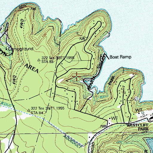 Topographic Map of Sparta Valley Park, TX