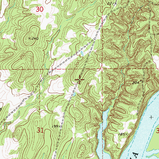 Topographic Map of Mount Sinia Church, AL