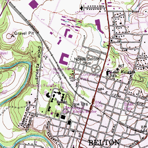 Topographic Map of Continental Park, TX