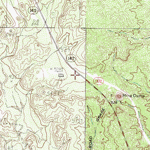 Topographic Map of Santo Tomas, TX