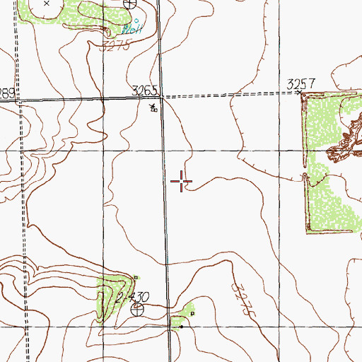 Topographic Map of Lost Draw, TX