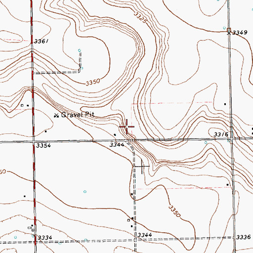 Topographic Map of Sulphur Draw, TX