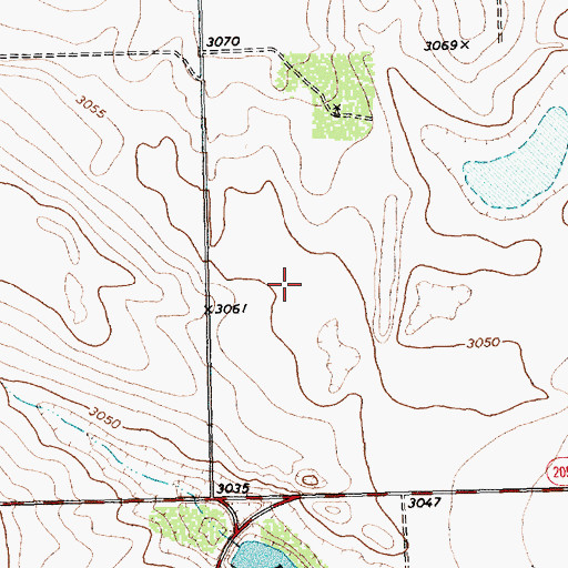 Topographic Map of Lost Draw, TX
