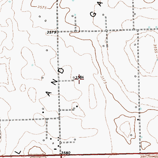 Topographic Map of Prentice Oil and Gas Field, TX