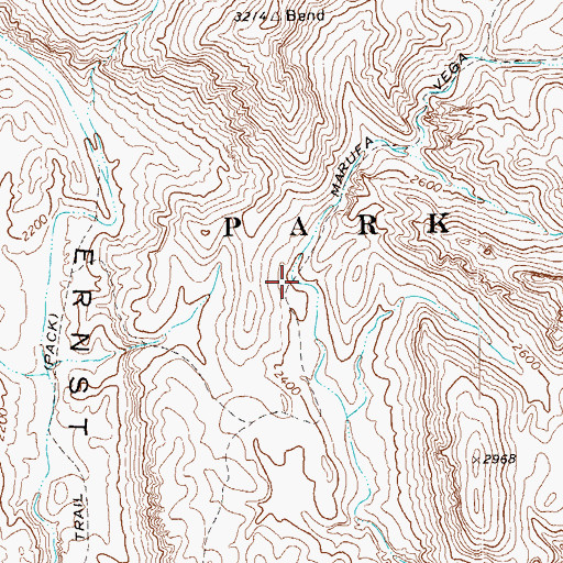 Topographic Map of Marufa Vega Trail, TX