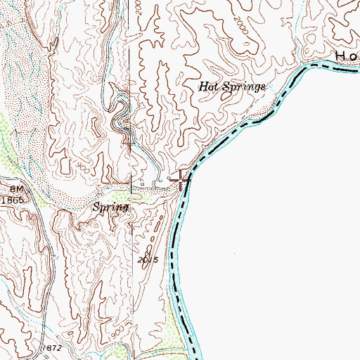 Topographic Map of Tornillo Creek, TX