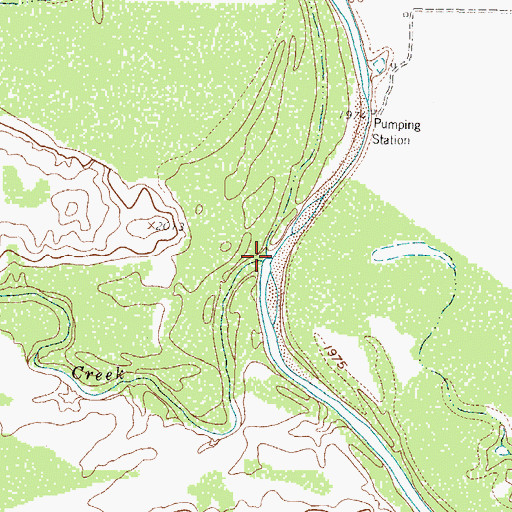 Topographic Map of Beals Creek, TX