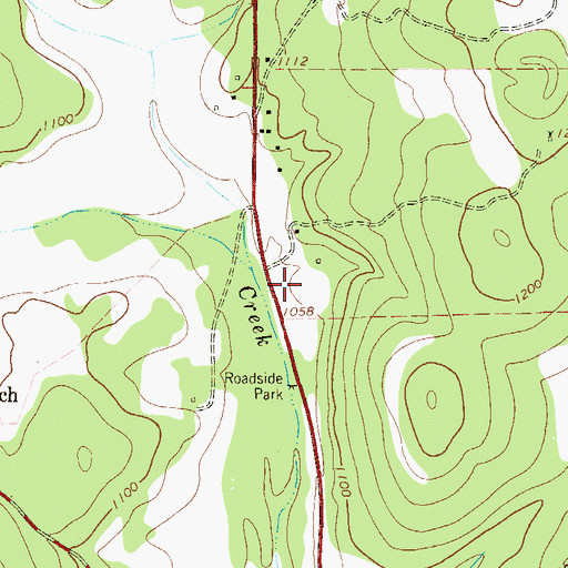 Topographic Map of Spring Branch Post Office, TX