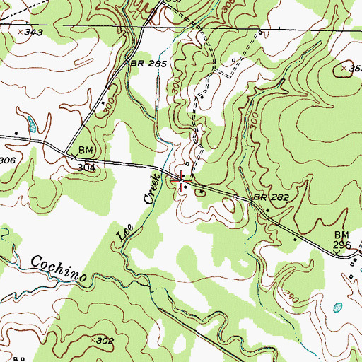 Topographic Map of Colthorp Post Office (historical), TX