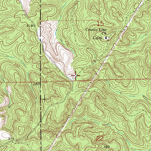 Topographic Map of Prattville School (historical), AL