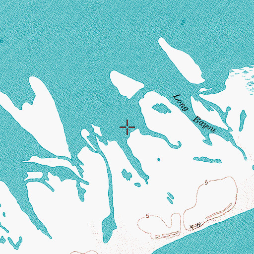 Topographic Map of Hooper Bayou, TX
