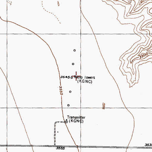 Topographic Map of KGNC-AM (Amarillo), TX
