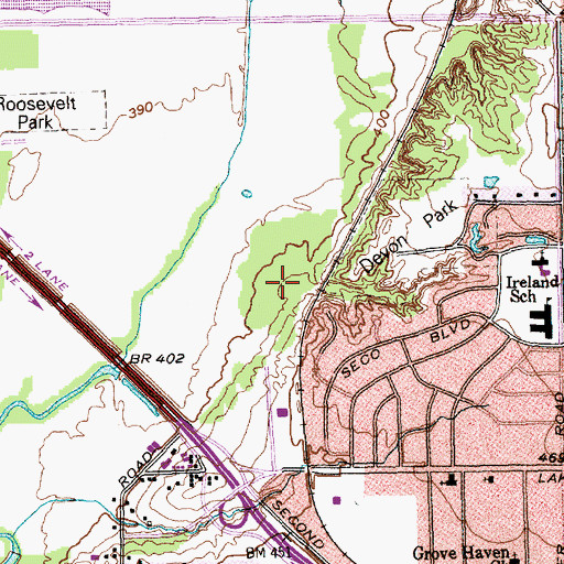 Topographic Map of KSSA-AM (Cockrell Hill), TX