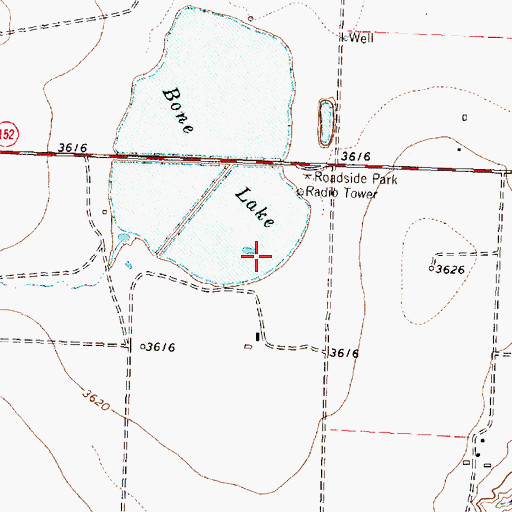 Topographic Map of KDDD-AM (Dumas), TX