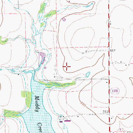 Topographic Map of KPBC-AM (Garland), TX