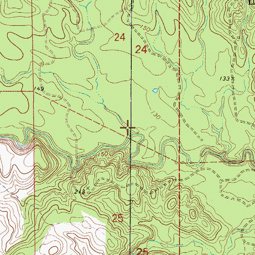 Topographic Map of Pool Creek, AL