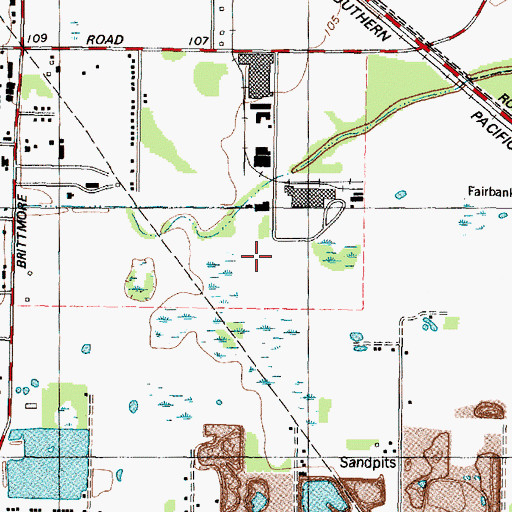 Topographic Map of KNUZ-AM (Houston), TX