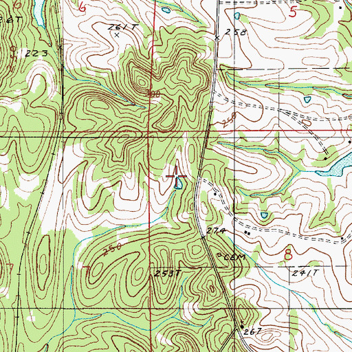 Topographic Map of Purefoy Cemetery, AL