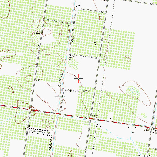 Topographic Map of KIRT-AM (Mission), TX