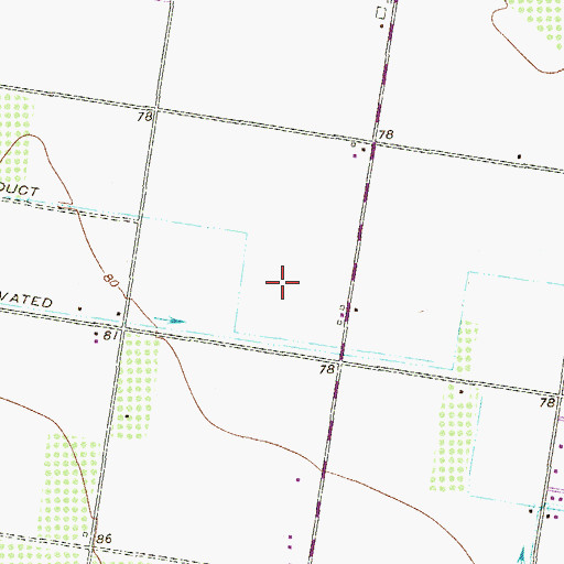 Topographic Map of KVJY-AM (Pharr), TX
