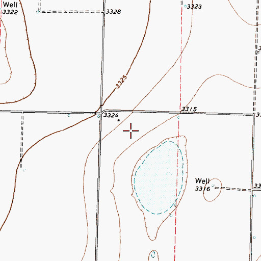 Topographic Map of KKYN-AM (Plainview), TX