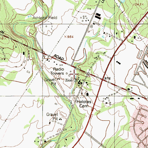Topographic Map of KFHM-AM (San Antonio), TX
