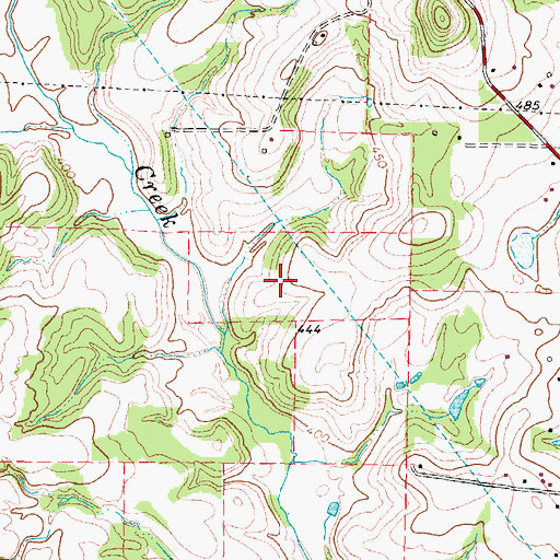 Topographic Map of KTBB-AM (Tyler), TX