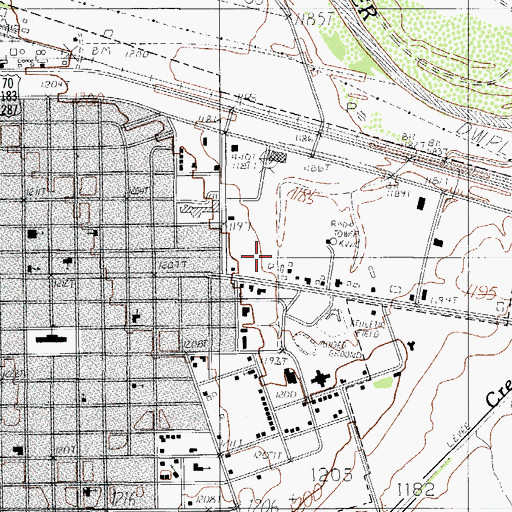 Topographic Map of KVWC-AM (Vernon), TX