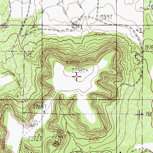 Topographic Map of KGNZ-FM (Abilene), TX
