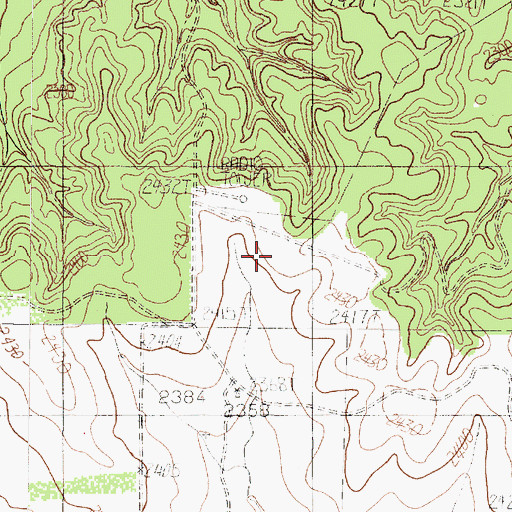 Topographic Map of KFXJ-FM (Abilene), TX