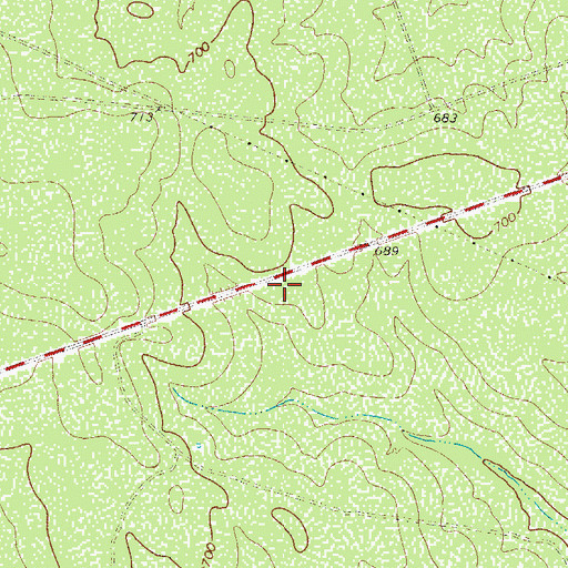 Topographic Map of KQMG-FM (Carrizo Springs), TX