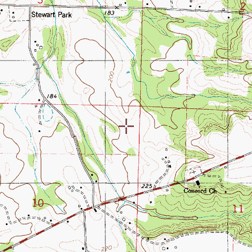 Topographic Map of Sam McCall Experiment Farm (historical), AL