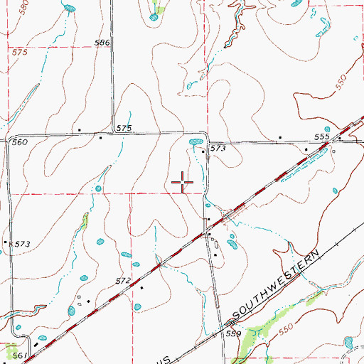 Topographic Map of KEMM-FM (Commerce), TX