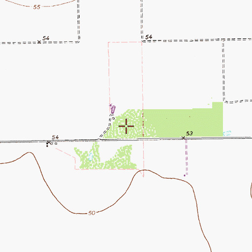 Topographic Map of KZFM-FM (Corpus Christi), TX